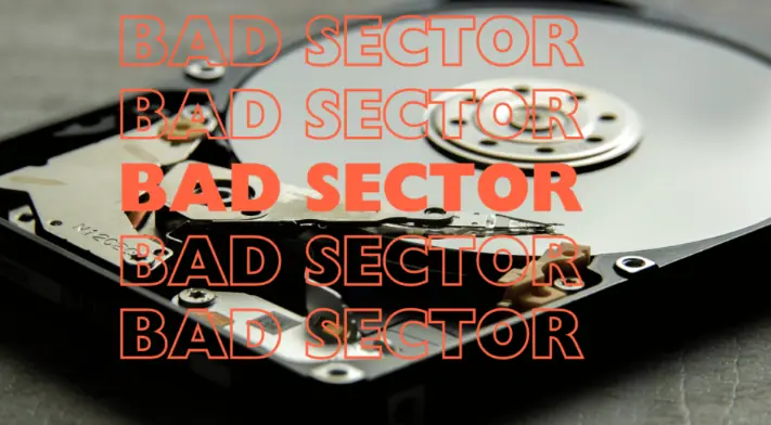 Bad sector in data storage