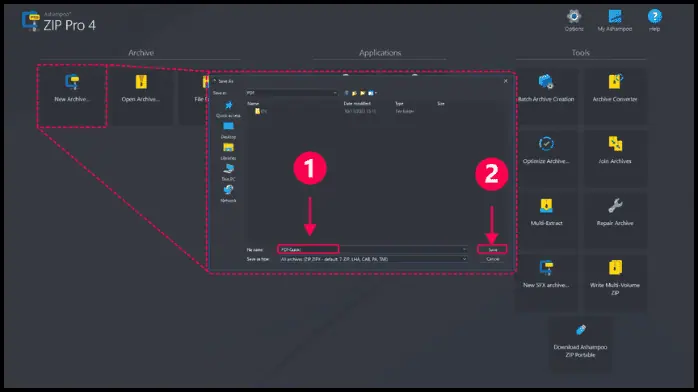 تحميل برنامج اشامبو Ashampoo ZIP لفك الضغط مجانا