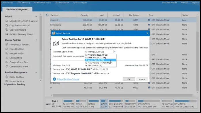 تحميل برنامج MiniTool Partition Wizard لتقسيم الهارد مجانا للكمبيوتر