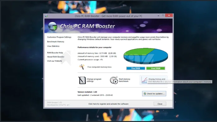 تحميل برنامج Chris-PC RAM Booster