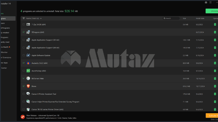 تحميل برنامج IObit Uninstaller