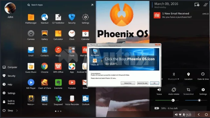 تحميل برنامج Phoenix OS