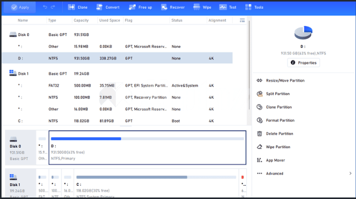 تحميل برنامج AOMEI Partition Assistant