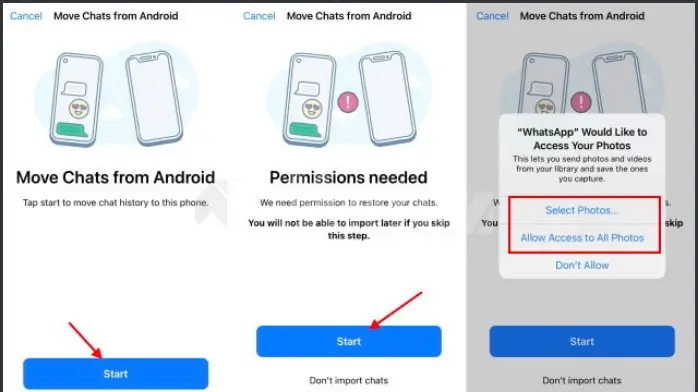 نقل محادثات الواتس اب من اندرويد الى ايفون