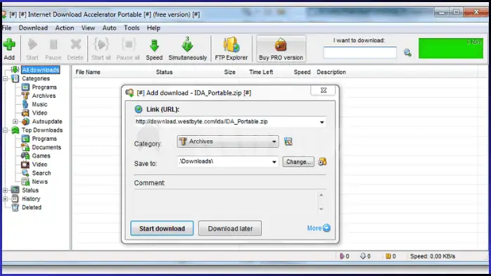 تحميل Internet Download Accelerator