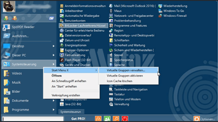 تحميل برنامج Start Menu X