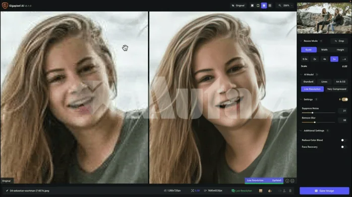 تحميل برنامج Topaz A.I Gigapixel