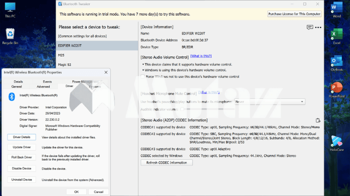 تحميل برنامج Bluetooth Tweaker