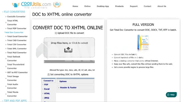 تحميل برنامج Coolutils Total HTML Converter