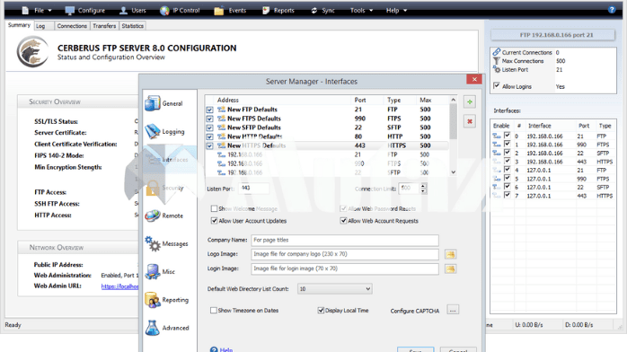تحميل برنامج Cerberus FTP Server